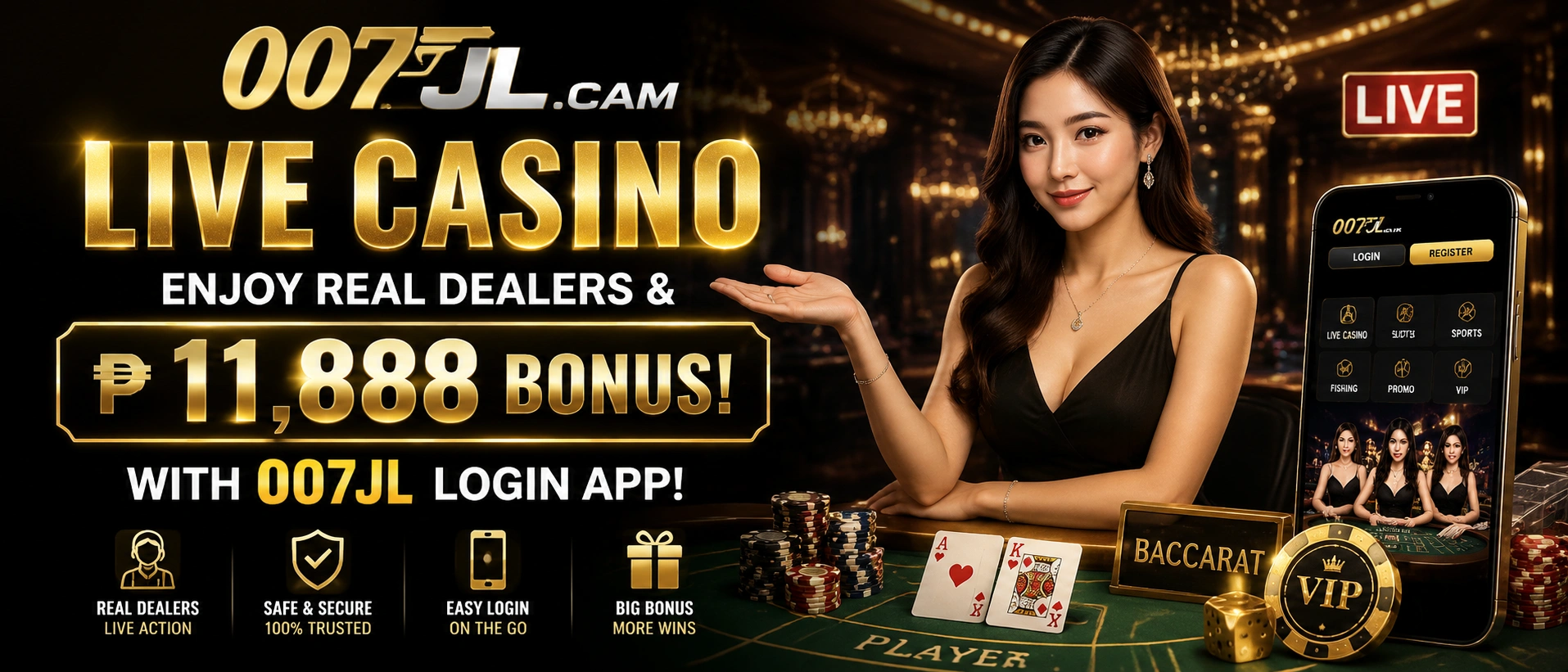 007JL live casino banner 1
