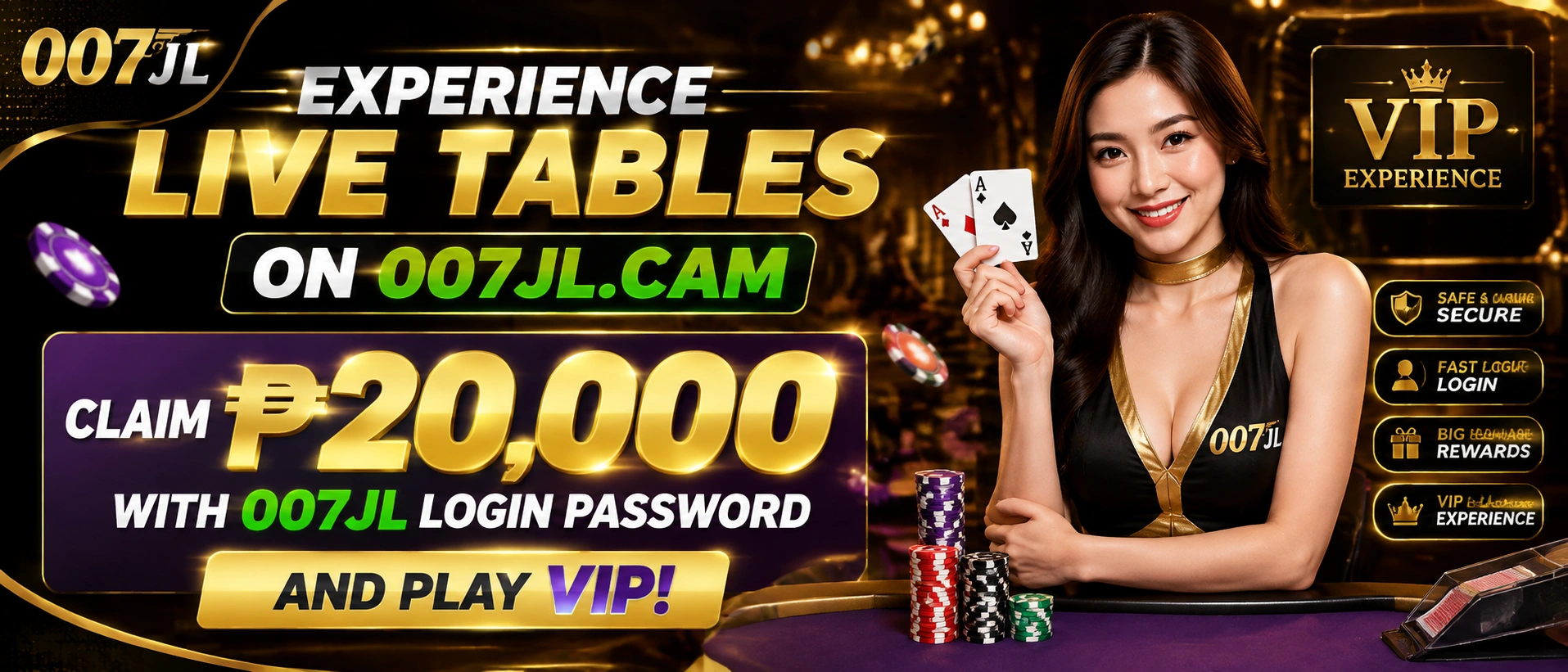 007JL live casino banner 2